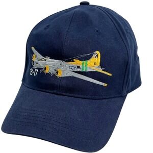 B-17 EAA Warbids Navy Strapback Hat Baseball Cap